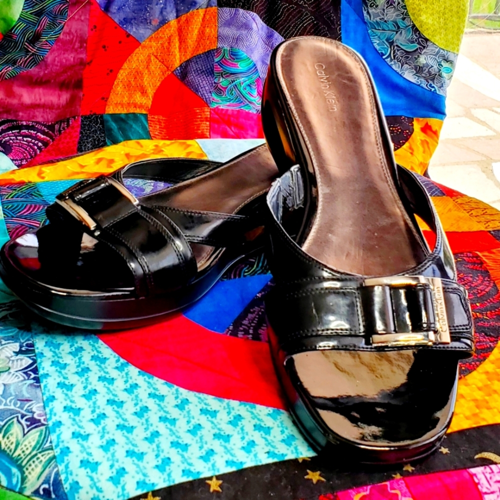 Calvin Klein 11M black Sandal slides